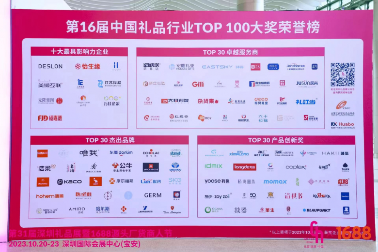 喜讯！公牛集团荣获2023年度“中国礼品行业TOP30杰出品牌”
