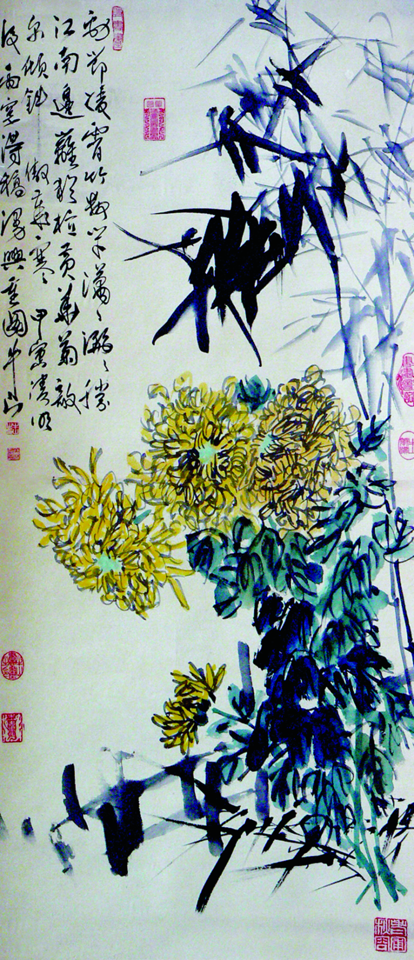 齐白石弟子牛山书画，助力齐白石国际文化节，齐白石书画院院长汤发周提供（一）