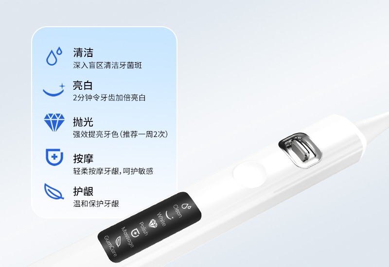 蜗西西电动牙刷M5：有语音唤醒功能的电动牙刷-电商科技网