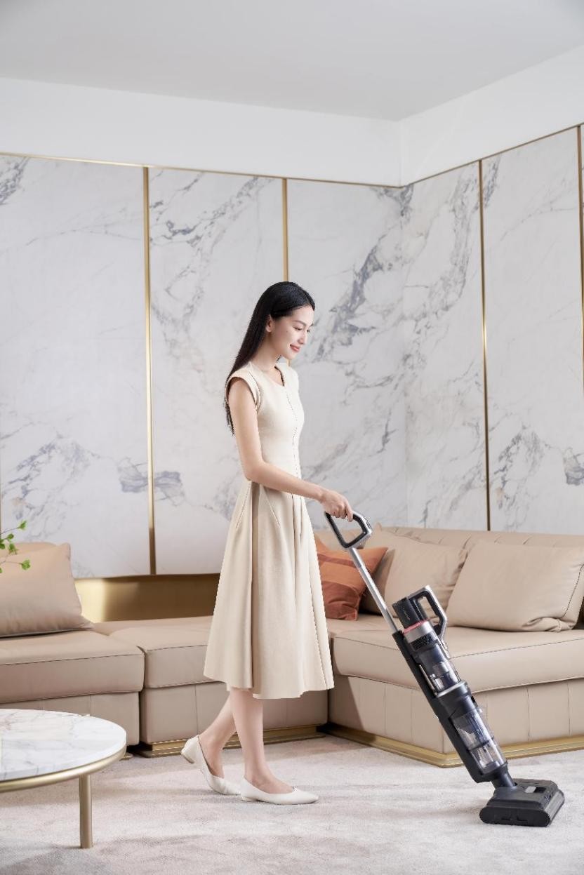 天狼星S9洗地吸尘器，清洁省时性能强大，现代家务好助手