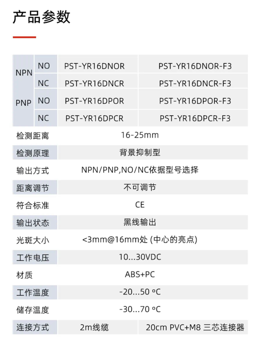 兰宝传感推出创新型PST微型背景抑制光电传感器，实现微距离精准检测