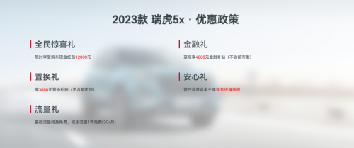 用2023款瑞虎5x为新年开个好头，全年国际发车136332辆，十分靠谱！