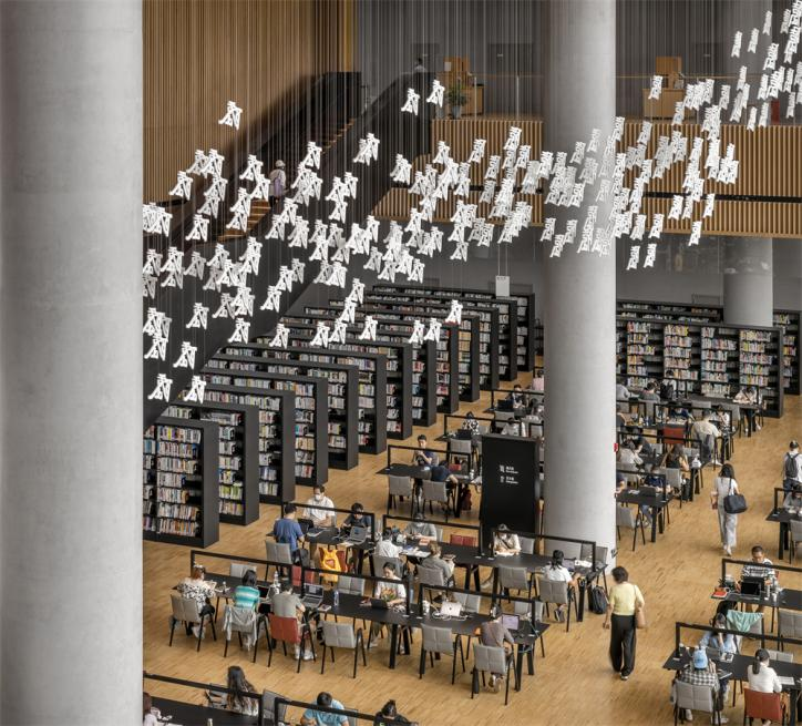 震旦家具“喜阅未来”图书馆解决方案亮相2024广州家博会