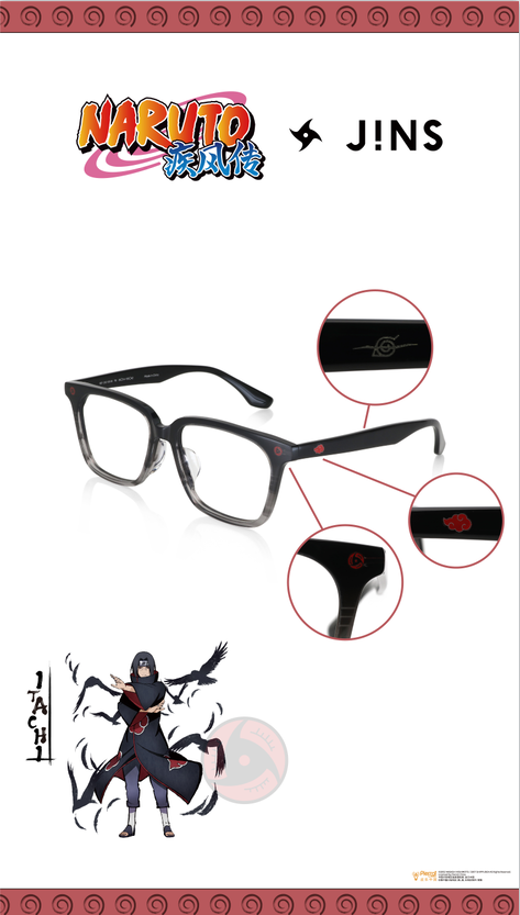 JINS火影忍者系列新品眼镜，4月2日热血上市