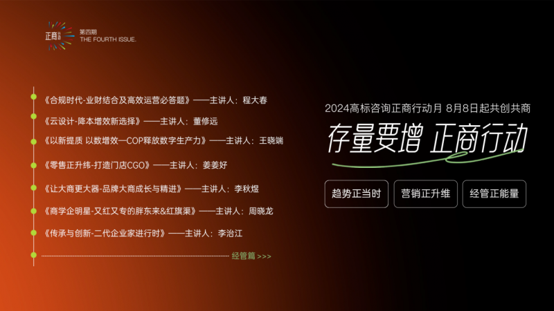 深剖家居市场脉络 提供企业公益赋能 高标咨询第四期正商行动公开课完美收官！