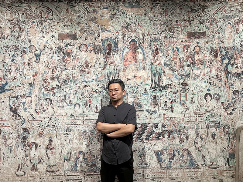 敦煌画派开创者，壁画修复总负责人高山书画作品展示