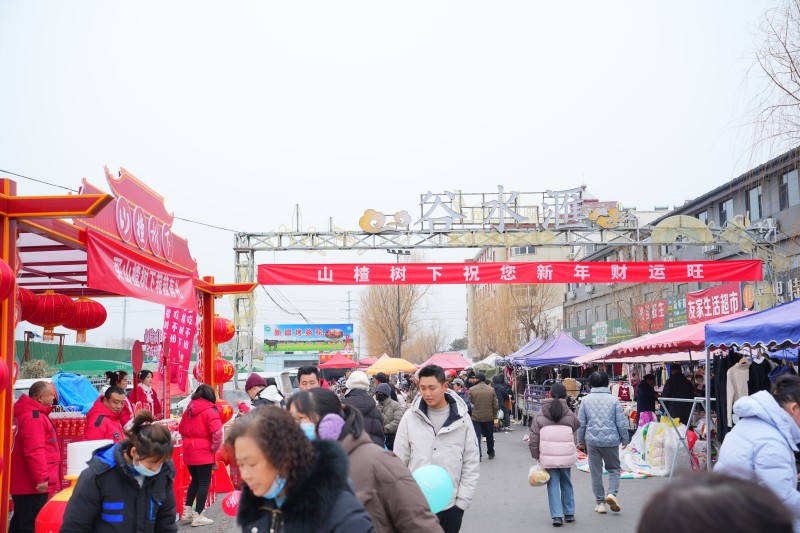 逛洛阳谷水汇年味大集，快手携手山楂树下陪老铁红火过大年