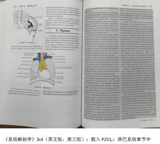 热烈庆祝“中国经络学进入英文版系统解剖学教科书”